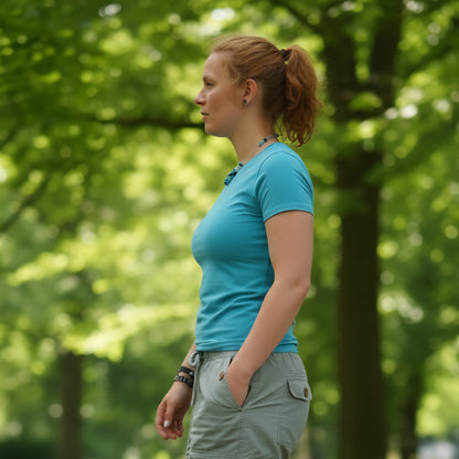 T Shirt Atollblau