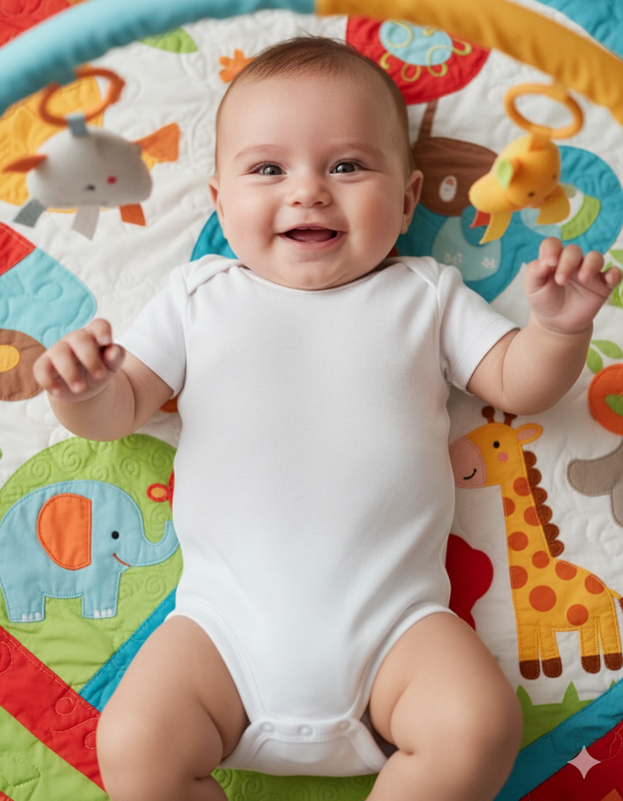 Babybody Weiß