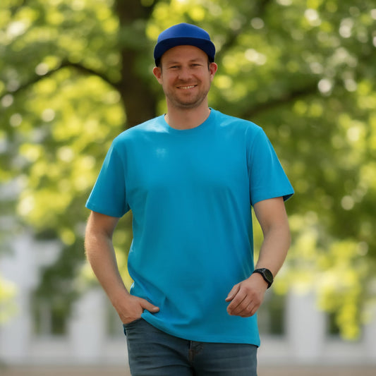 T Shirt Atollblau